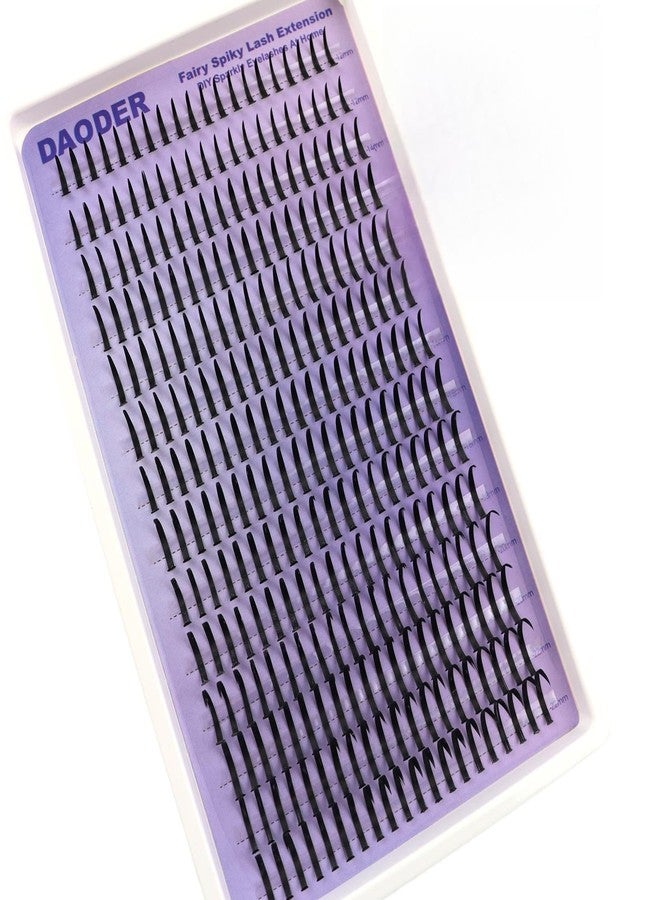 داودر رموش DAODER الجنية المدببة، رموش مانغا مدببة 14-22 مم، وصلات رموش أنمي هجينة بمظهر رطب، رموش فردية مجعدة على شكل حرف D، تركيب منزلي 280 قطعة - Image 1